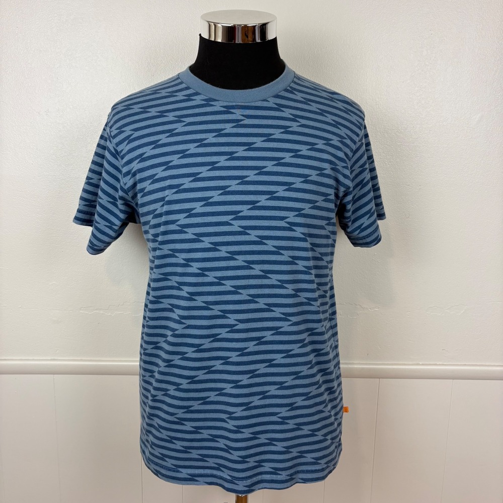 SPRZ NY x Uniqlo Barry McGee MoMA Special Edition Mens Tee Size S Blue Geo Artsy